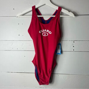 NWT Adoretex Guard Fit Back One Piece Swimsuit with Soft Cups Size 30(Girls 12)